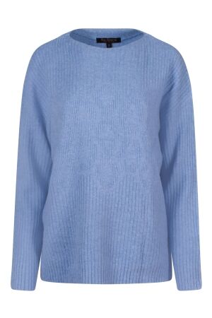 So Soire Dames trui lm ronde hals kort So Soire Randy W10604 light blue melee