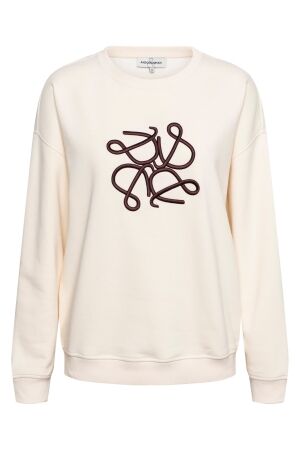 &co Dames trui lm ronde hals kort &co SW121 m-beige