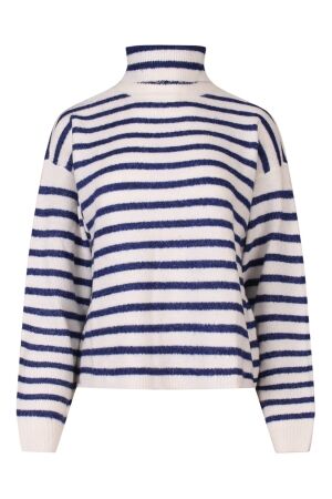 lizzi lou Dames trui lm kol kort lizzi lou Ilse W10410 19-3954 bluing