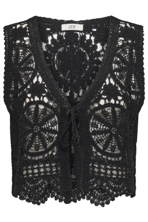 Jacqueline de Yong Dames vest zm kort Jacqueline de Yong 15347425 Black