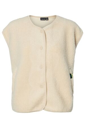 Pieces Dames vest zm kort Pieces 17162344 birch