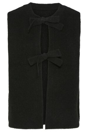 Pieces Dames vest zm kort Pieces 17156680 black