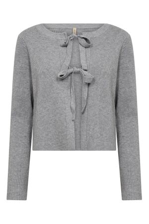 Soya Concept Dames vest lm kort Soya Concept 33696 99470 med grey melange