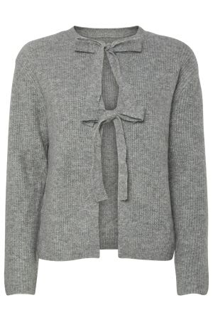Pieces Dames vest lm kort Pieces 17150235 medium grey melange