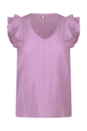 lizzi lou Dames blouse km kort lizzi lou Luna Z80446 15-3720 lilac breeze