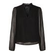 Vero Moda  Dames blouse lm kort Direct leverbaar uit de webshop van www.lots-of-fashion.nl/