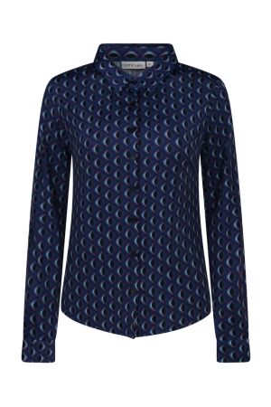 City Life Dames blouse lm kort City Life 212920A W80511 thema 1 blue coral/petrol