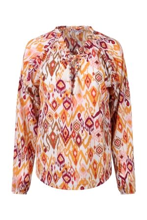 lizzi lou Dames blouse lm kort lizzi lou Spring Z80443 grounded fire whirl/terra