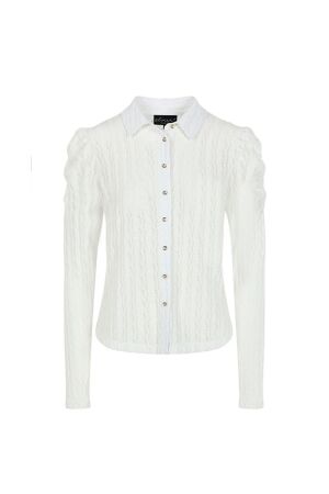 Elvira Casuals Dames blouse lm kort Elvira Casuals E1 24-018 015 off white