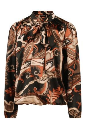 So Soire Dames blouse lm kort So Soire Inez W10461 naturellen mocca