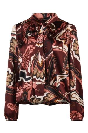 So Soire Dames blouse lm kort So Soire Inez W10461 wine