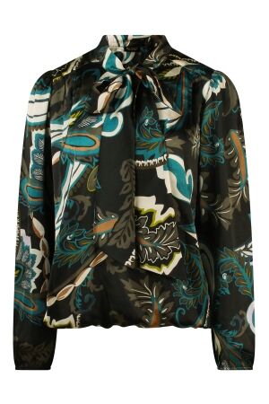 So Soire Dames blouse lm kort So Soire Inez W10461 petrol