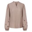 lizzi lou polyester/elasthan Dames blouse lm kort Direct leverbaar uit de webshop van www.lots-of-fashion.nl/