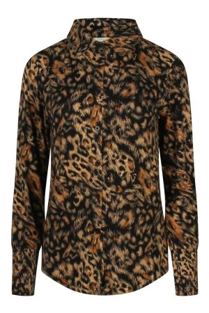 City Life Dames blouse lm kort City Life 213999 W10504 animal zand