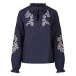 lizzi lou katoen Dames blouse lm kort Direct leverbaar uit de webshop van www.lots-of-fashion.nl/