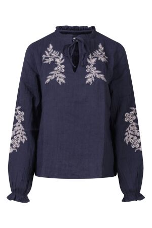 lizzi lou Dames blouse lm kort lizzi lou Denise W10534 as sample indigo