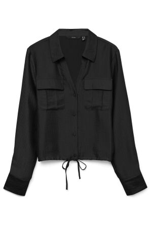 Vero Moda Dames blouse lm kort Vero Moda 10329452 black