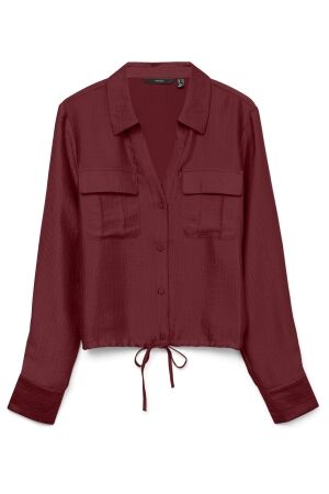 Vero Moda Dames blouse lm kort Vero Moda 10329452 syrah