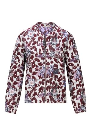 Dreamstar Dames blouse lm kort Dreamstar W25 119  Andrea burgundy mix