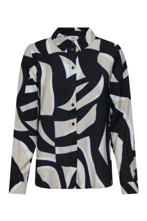 Jacqueline de Yong 15354240 TAPIOCA AOP BLACK BIG GRAPHIC