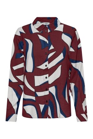 Jacqueline de Yong 15354240 TAPIOCA AOP CABERNET BIG GRAPHIC