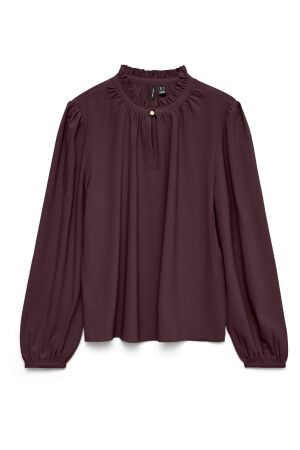 Vero Moda Dames blouse lm kort Vero Moda 10334521 winetasting