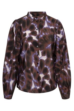 &co Dames blouse lm kort &co BL386 ib-iris multi