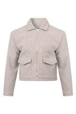 lizzi lou Dames jasje lizzi lou Teruni lds W10110 taupe melee