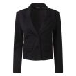So Soire viscose/nylon/elasthan Dames blazer lang Direct leverbaar uit de webshop van www.lots-of-fashion.nl/