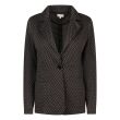 City Life viscose/polyester Dames blazer lang Direct leverbaar uit de webshop van www.lots-of-fashion.nl/