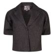 lizzi lou katoen/polyester/elasthan Dames blazer lang Direct leverbaar uit de webshop van www.lots-of-fashion.nl/