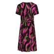 City Life viscose/elasthan Dames jurk amg Direct leverbaar uit de webshop van www.lots-of-fashion.nl/