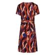 City Life viscose/elasthan Dames jurk amg Direct leverbaar uit de webshop van www.lots-of-fashion.nl/
