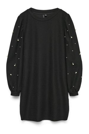 Vero Moda Dames jurk lm kort Vero Moda 10335676 BLACK