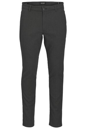 jack&jones Heren broek strak jack&jones 12279659 DARK GREY