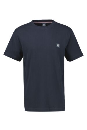 Lerros Heren shirt km ronde hals Lerros 2533012 classic navy 485