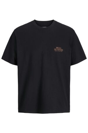 jack&jones Heren shirt km ronde hals jack&jones 12276825 black