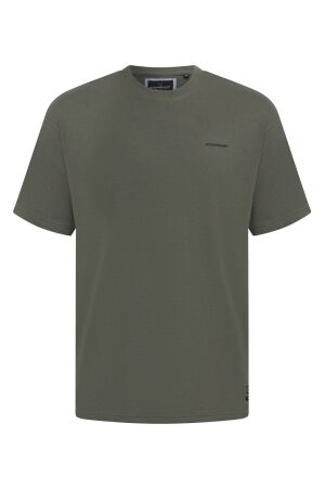 Stonecast Heren shirt km ronde hals Stonecast Tetson men W10482 as Rodger stonegreen