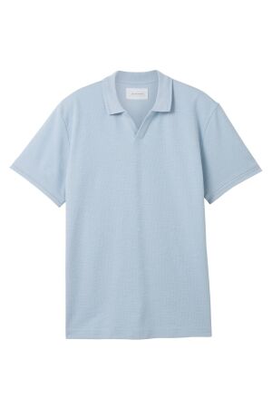 Tom Tailor Heren shirt polo km Tom Tailor 1040954 15159 foggy blue