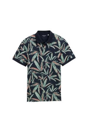 Tom Tailor 1045706 37152 navy multi leaf design