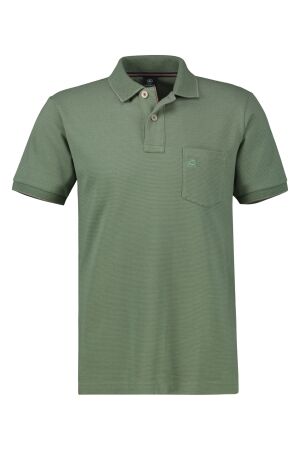Lerros Heren shirt polo km Lerros 2533206 sage green 612