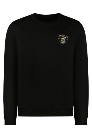 Cars jeans Heren trui lm ronde hals Cars jeans 40465 01 black