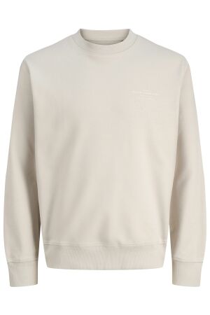 jack&jones Heren trui lm ronde hals jack&jones 12261386 SILVER LINING