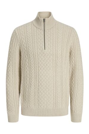 jack&jones Heren trui kraag jack&jones 12283487 silver lining