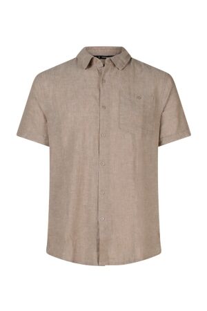 Stonecast Heren overhemd km Stonecast Chico Z90576 as sample light taupe