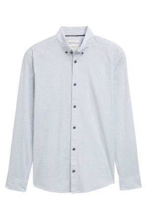 Tom Tailor Heren overhemd lm Tom Tailor 1047318 38442 white green