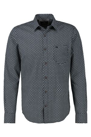 Lerros Heren overhemd lm Lerros 2581054 485 classic navy
