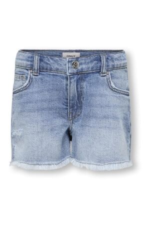 kids only Meisjes broek kort denim kids only 15291605 light blue denim