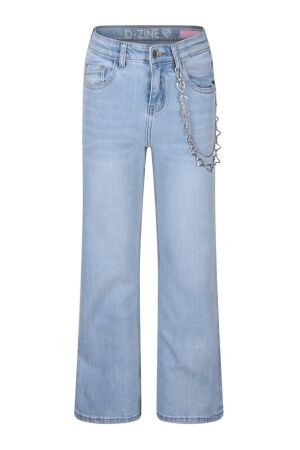 D Zine Meisjes broek strak denim D Zine Senlieke Z90041 als vj24 bleached denim