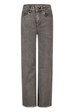 D Zine Meisjes broek strak denim D Zine Mabel W10554 moonwash as gehad grey denim